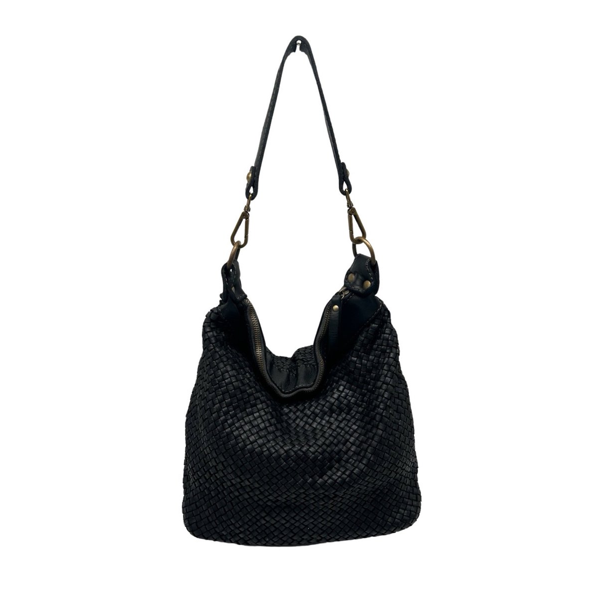 BOLSO BANDOLERA SILVIA DE PIEL LAVADA