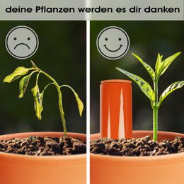 Terracota Bewässerungshilfe handgefertigt - 530 ml