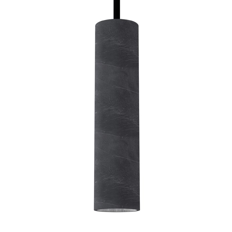 Lampa wisząca "Nara27" betonowa lampa GU10 Srebrny Czarny