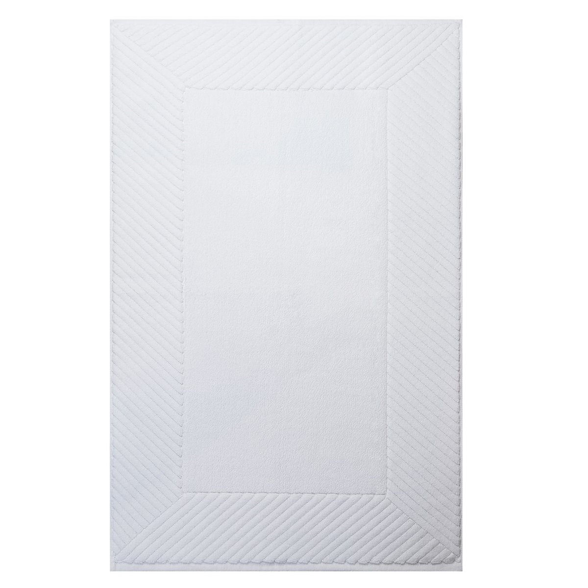 Badmat 60 x 95 cm, 1250 gr./m², Velours, Wit