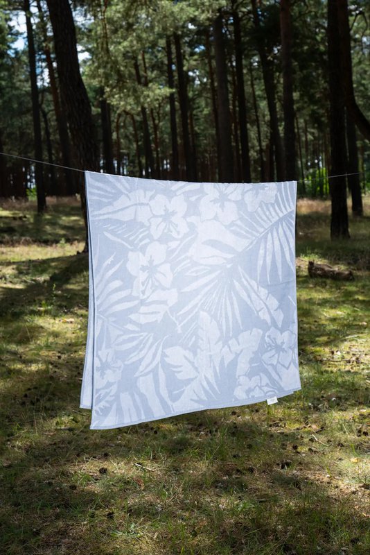 Jacquard Beach Handtuch - Dschungel - zwei Farben