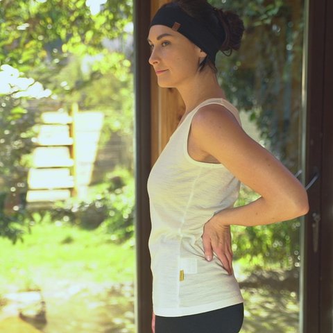 Damen Merino 160 Tank Top Natur