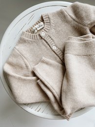 Cardigan in maglia - Caramello