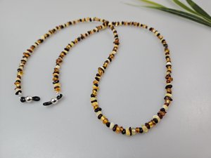 Kleurrijke Amber zonnebril ketting bril ketting