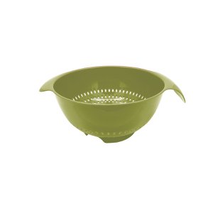 Green plastic colander 23 cm diameter Fackelmann Zero
