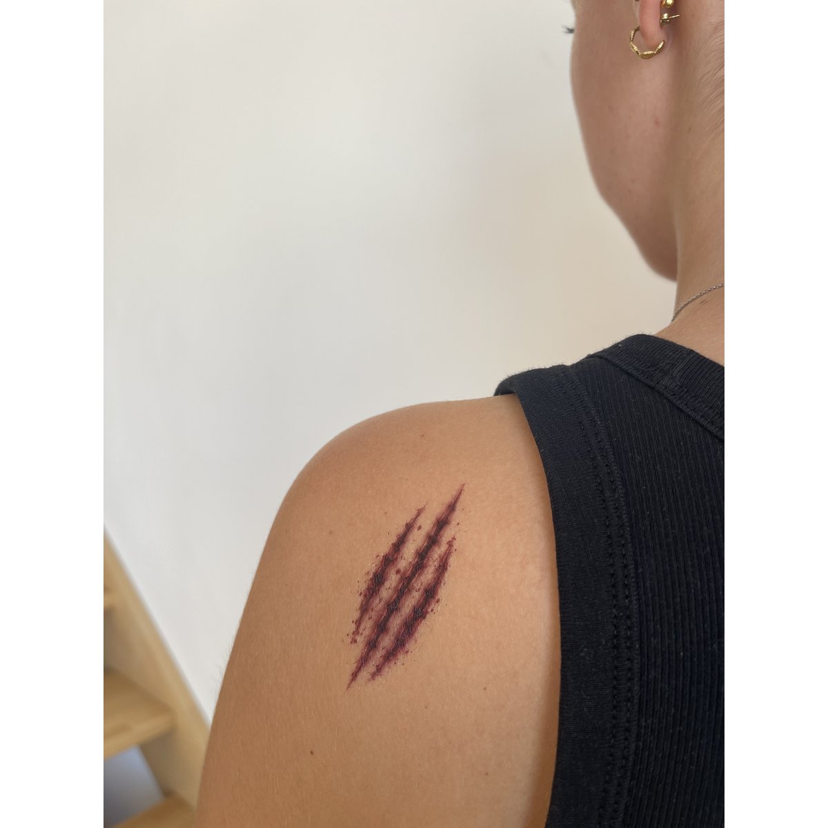 Tatuaje temporal: Rasguños de Halloween x5
