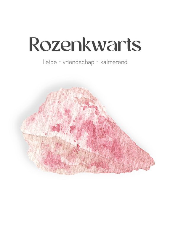 Ædelstensarmbånd i rosenkvarts