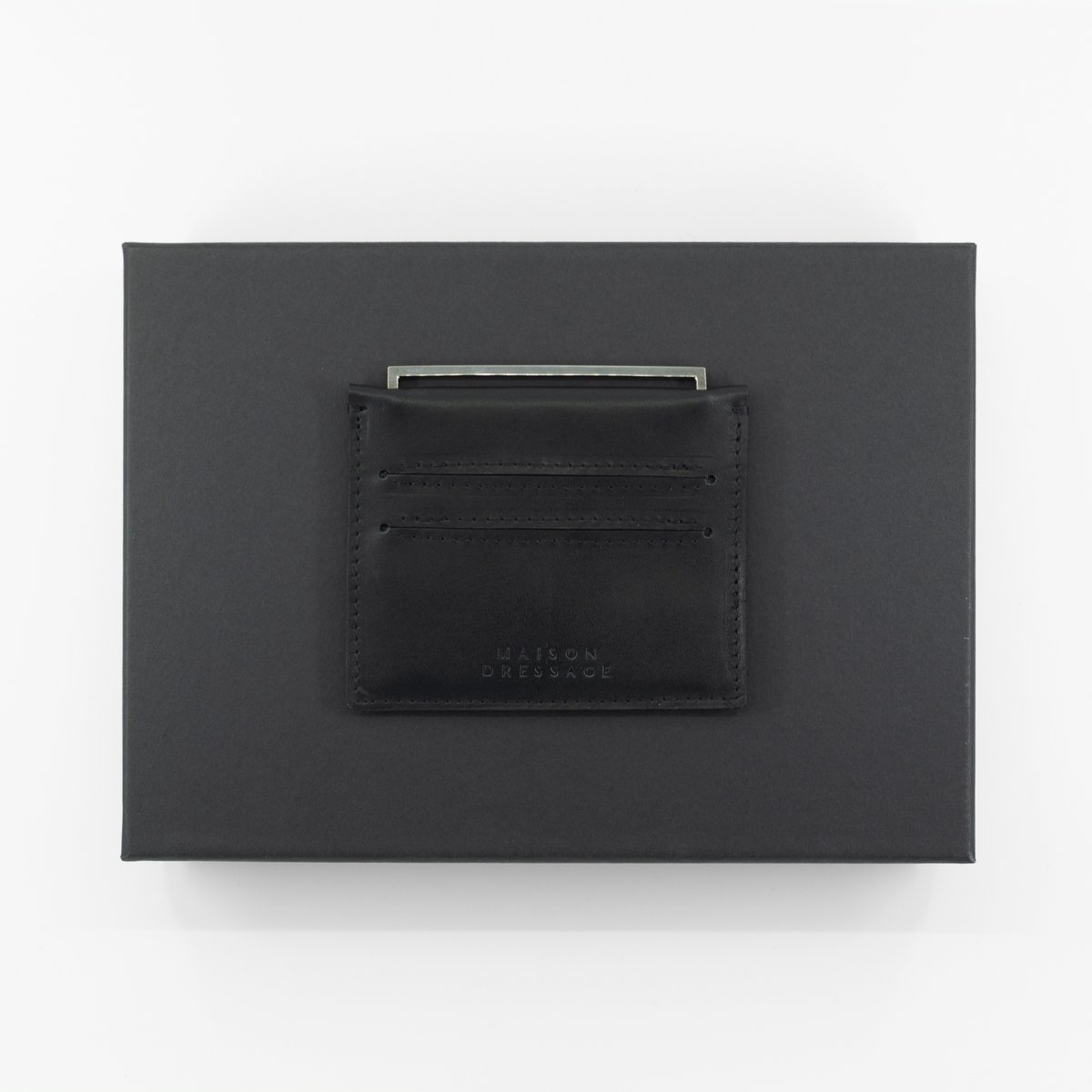 Portacarte FRAME - rodio nero