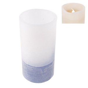 LED-KERZE L ZWEIFARBIG ZEITGESTEUERT. 4-8H HELLBLAU 2XAA HH30512095