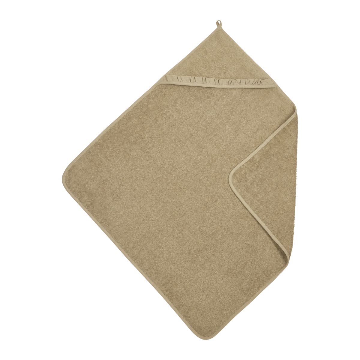 Bath cape terry cloth Ruffle Taupe