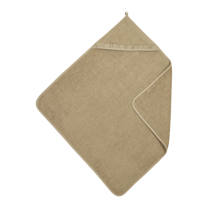 Bath cape terry cloth Ruffle Taupe