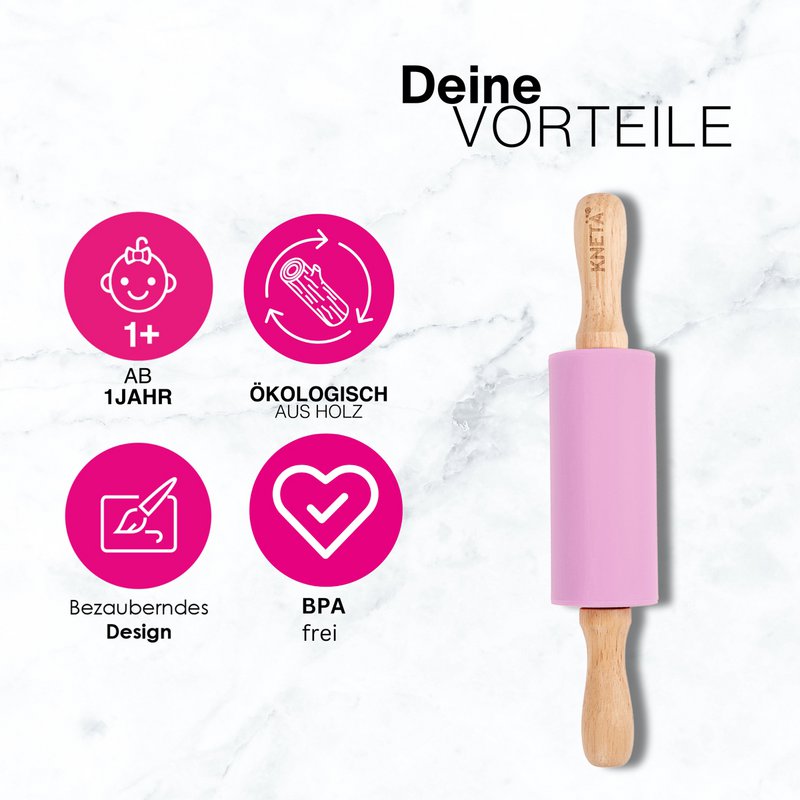 Knetä Silicone Roller - Lila