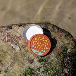 Naturlig solcreme SPF30 Sol de Ibiza. BIO. Mineralske filtre. ingen plastik 100 ml dåse.