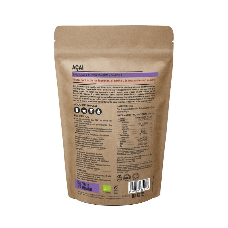 Açaí in Ecological Octopus - 100g