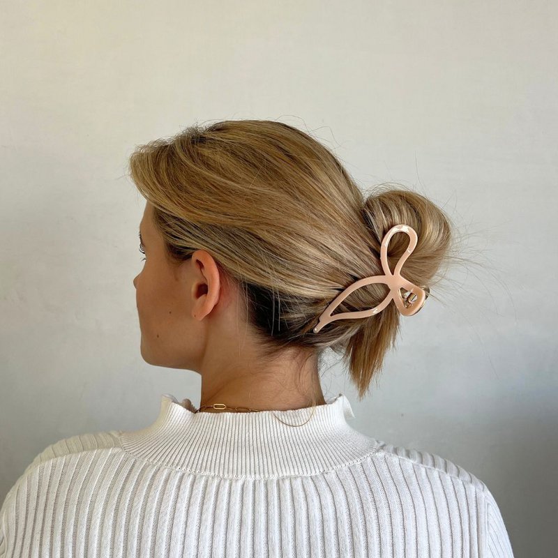 Loop hair clip | Acetate & Gold