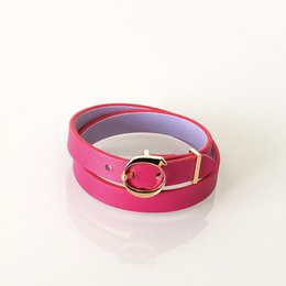 DUO TWIST læderarmbånd Fuchsia - Lila