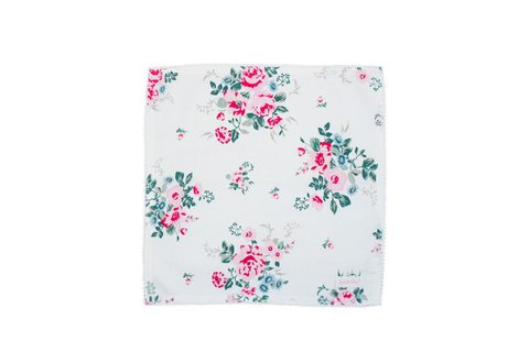 Serviette mit Spitze Lisa Blume 40x40 cm Isabelle Rose