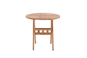 Garden table, 80 cm round, teak