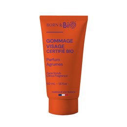 Citrus-scented organic face scrub for combination to oily skin, made with natural ingredients and certified as Bio Cosmos Organic.