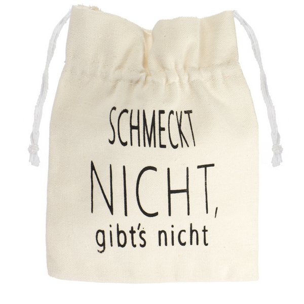 Beutel "schmeckt nicht..." 14x17 cm VE 12