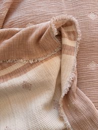 Muslin blanket - beige-white - 2.20 x 2.50 m