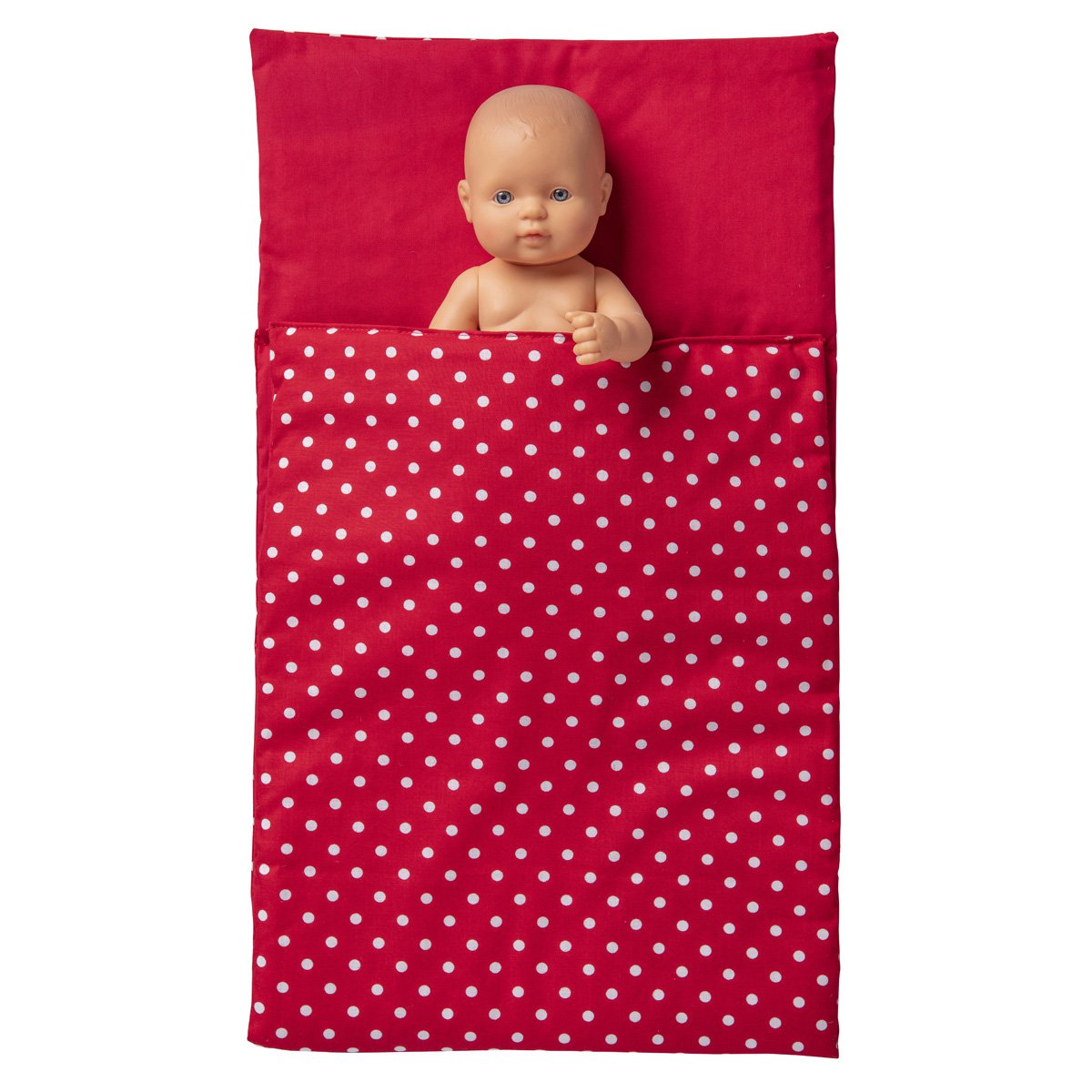 Van Dijk Toys comforter - Red with white dots