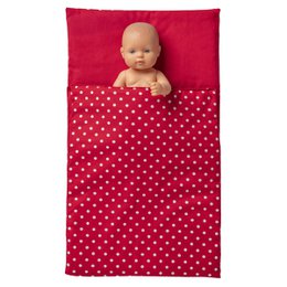 Van Dijk Toys Comforter - Rød med hvide prikker
