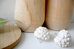 Dekorativt vedhæng af porcelænsgips, 10 stk