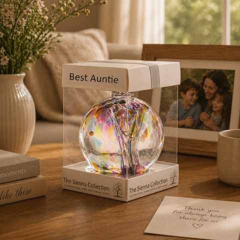 Spirit Ball 10 cm - Beste Tante - Veelkleurig Roze