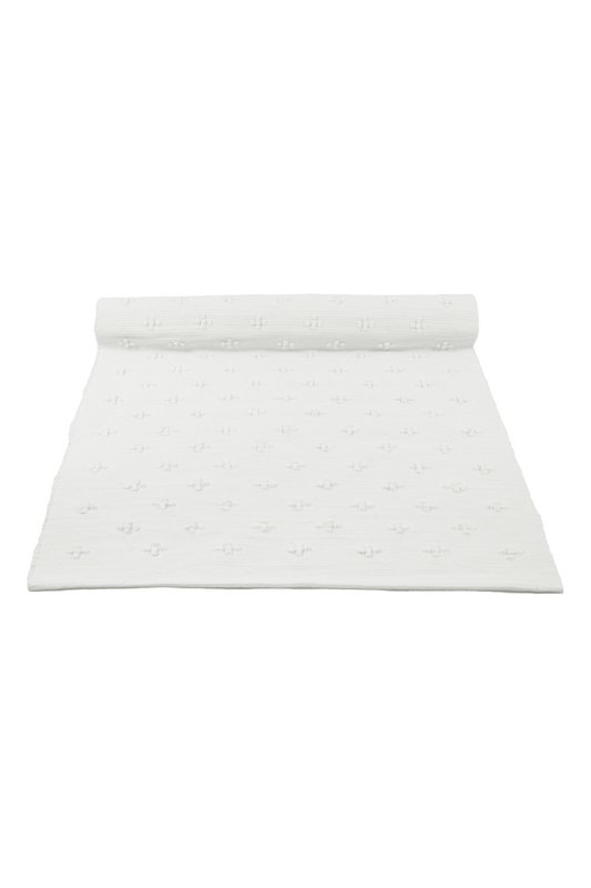 liz white woven cotton rug medium