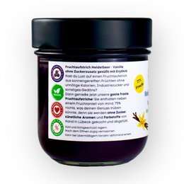 Fruit spread SUGAR-FREE blueberry vanilla 77% fruits