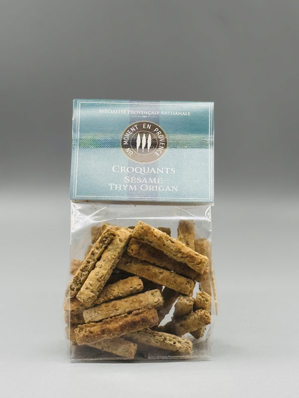 Sesame Thyme Oregano Crunchies 100g: A Provençal Escape in Bites 🌿✨