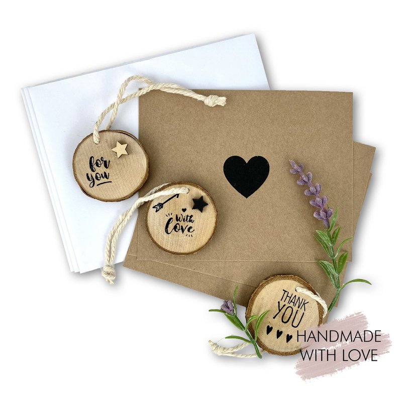 Cadeaubonnen & tags set van 10 lavendel