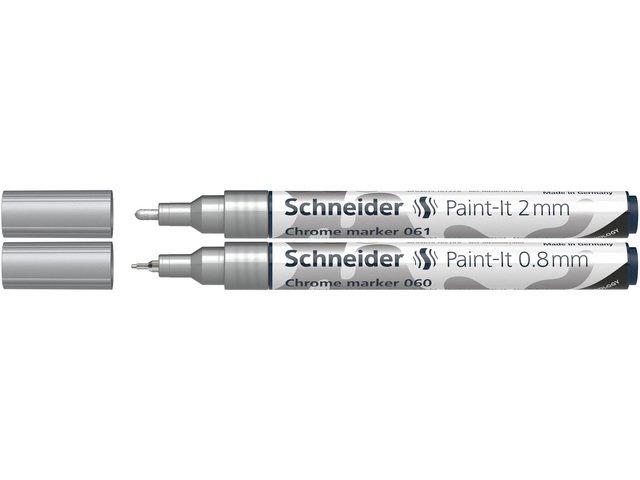 Rotulador cromado Schneider Paint-It 060/061 etui 2º. 0,8 y 2 mm
