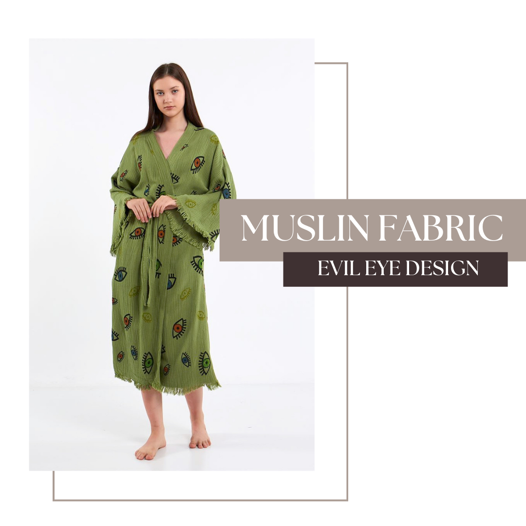 Evil Eye Bathrobe - Shawl Neck