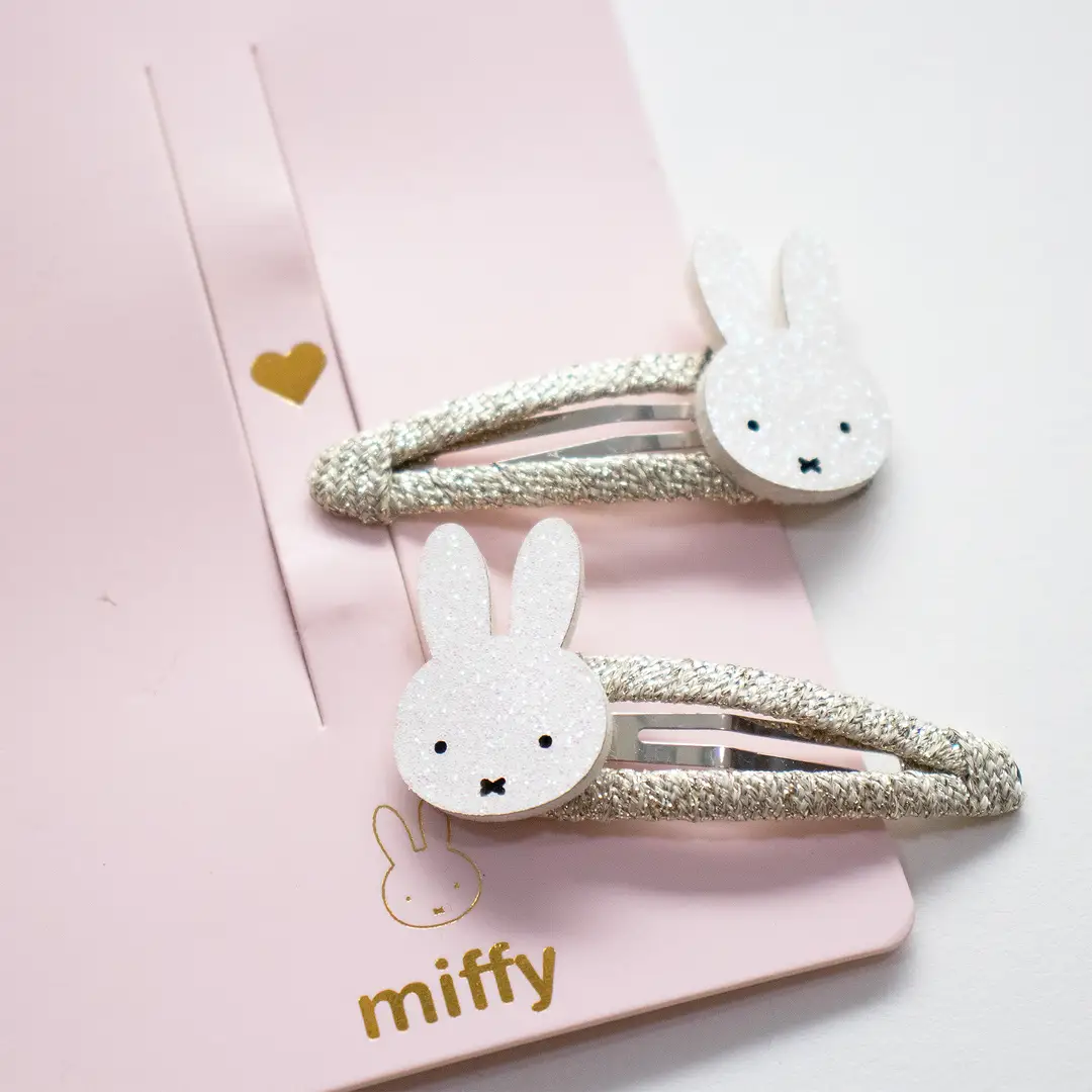 Dúo de pasadores Miffy White - Tarjeta para compartir