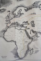 Cotton world map for children "Civilisational achievements"
