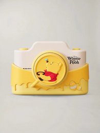  Yellow Winnie the Pooh digital camera, character design, educational toy for children, cute bear face.
