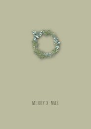 Set of 8 Christmas cards incl. envelope - Mistletoe