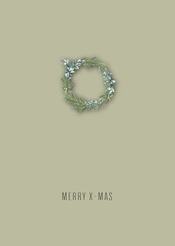 Set of 8 Christmas cards incl. envelope - Mistletoe