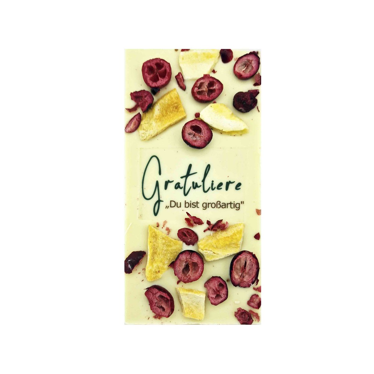 Premium weiße Schokolade - Gratuliere!  95g
