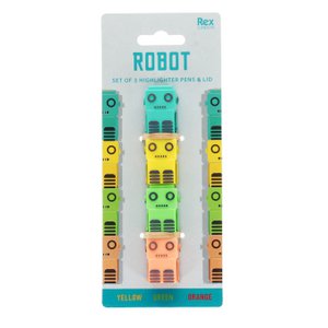 Stapelbare markeerstiften set - Robot