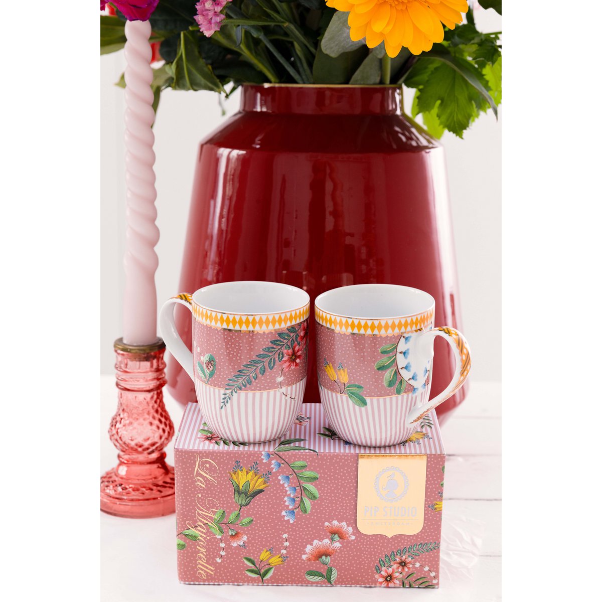 Set/2 Mug Small La Majorelle Pink 145ml