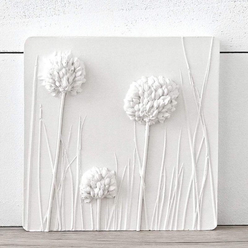Wall decoration relief "Nilis Pur" plaster, 12cm