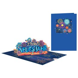 Gelukkig nieuwjaar pop-upkaart