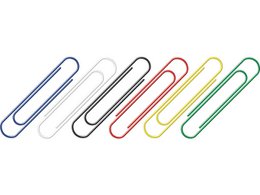 Paperclips Alco 50mm rond assorti doos 30st.