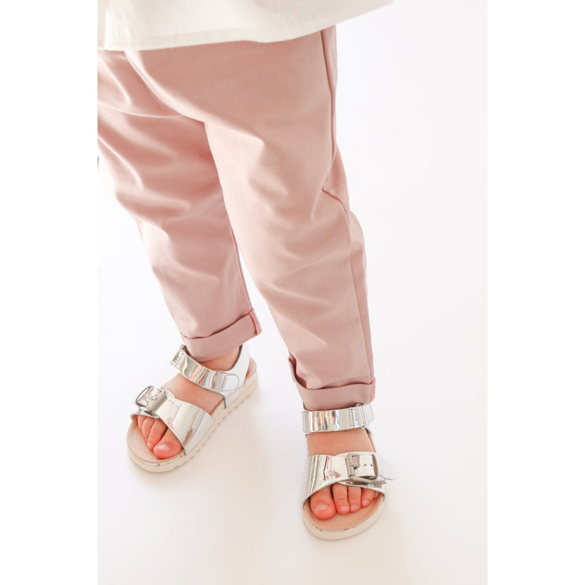 Duurzame Rose Limited Edition babybroek met hoge taille | 100% GOTS-gecertificeerd biologisch katoen