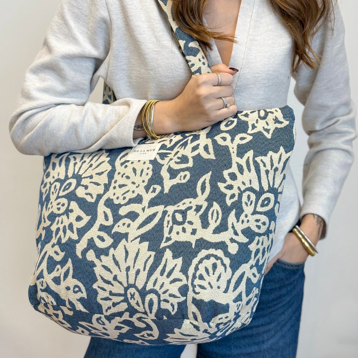 Large Shopper with zipper AKAY