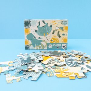 70-teiliges Puzzle, ab 5 Jahren, Ozeane | Hergestellt in Frankreich