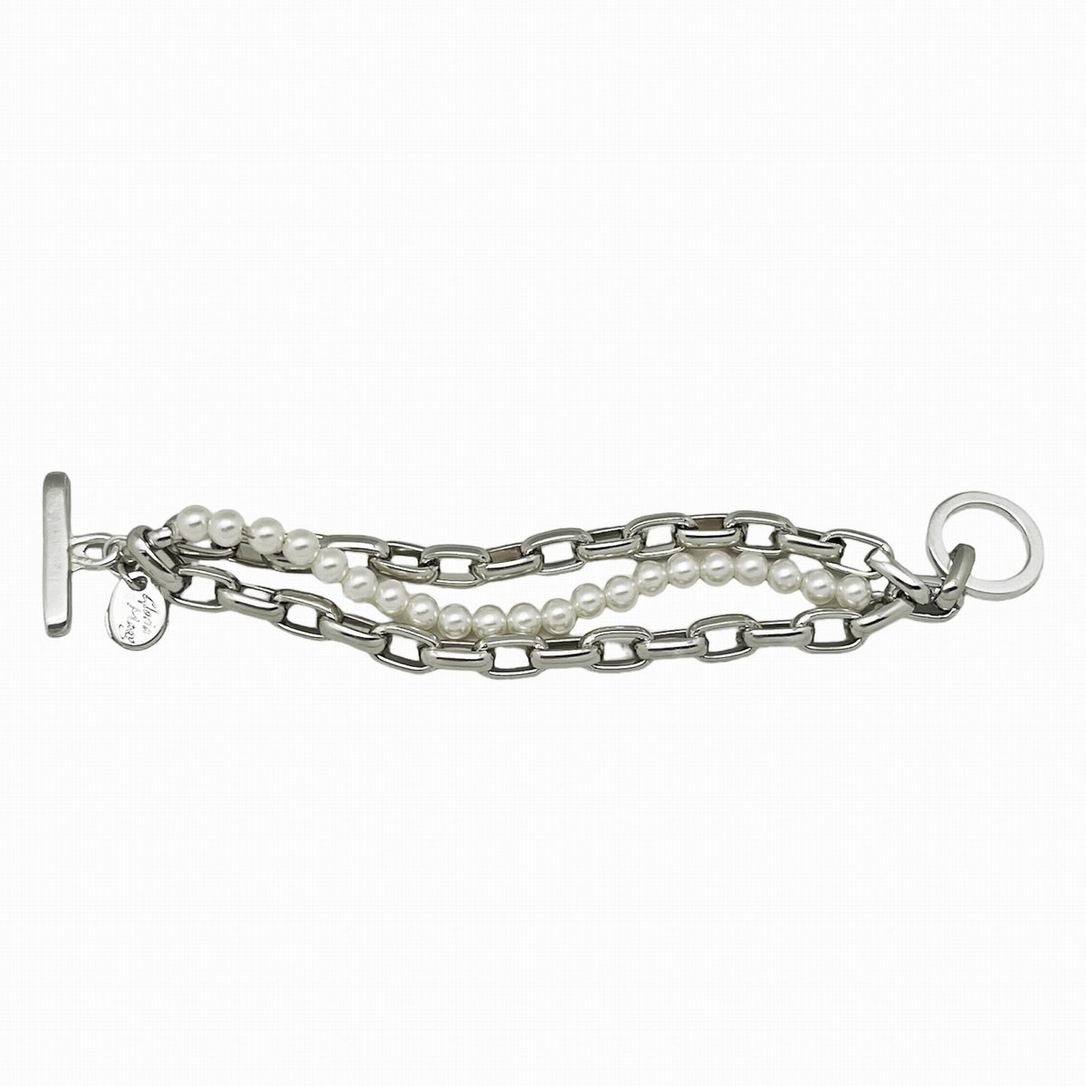 Parelarmband en 3-lijns ketting in zilver